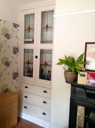 Hand painted glazed alcove units