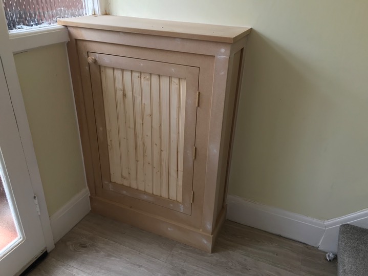 Electric meter cupboard Harrison Fine Woodwork Lee Harrison