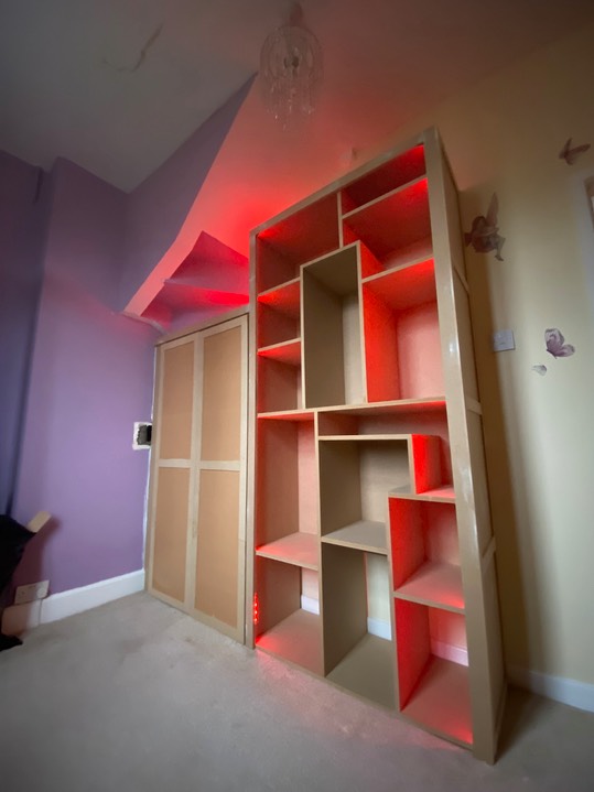 Kids room wardrobe and shelving
