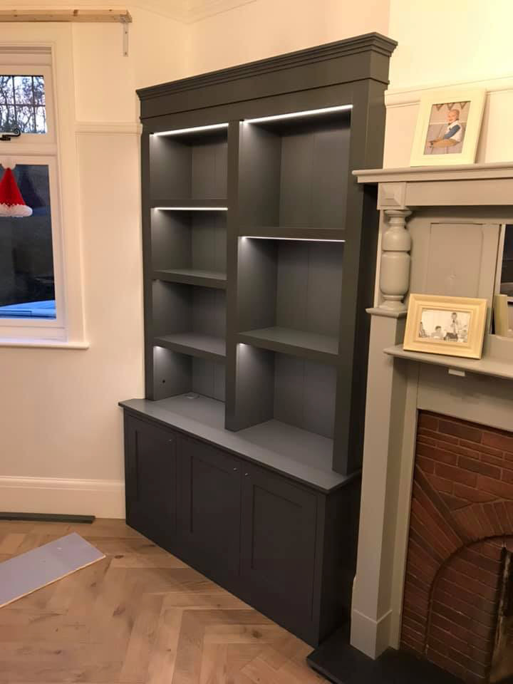 Modern alcove in grey