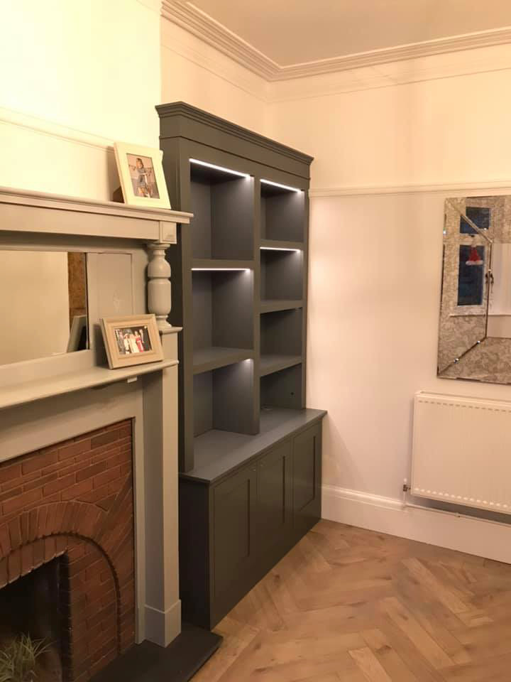 Modern alcove with lighting