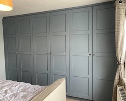 Modern shaker full height wardrobes