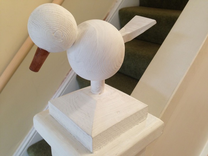 Staircase Newell post bird details