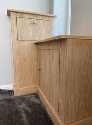 White Oak shaker cabinets